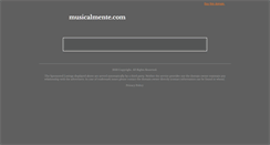 Desktop Screenshot of musicalmente.com